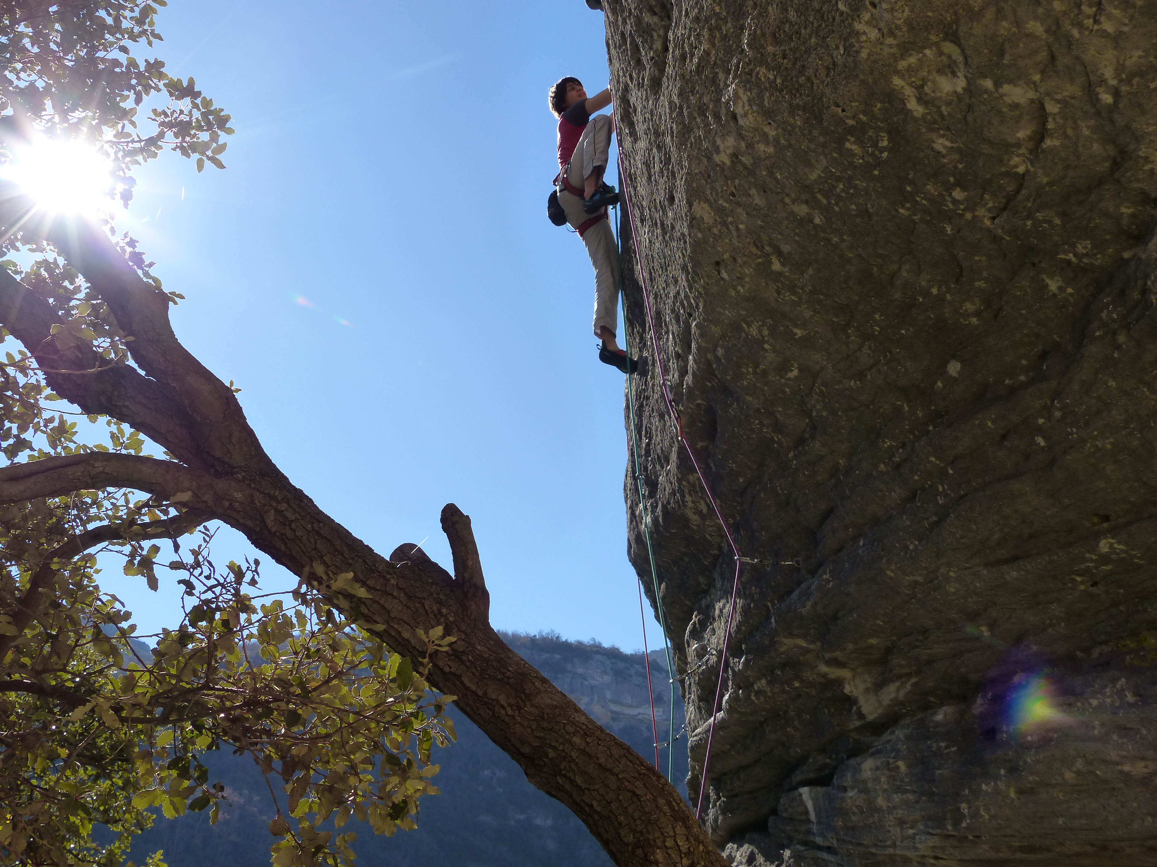 Escalade voie naturelle